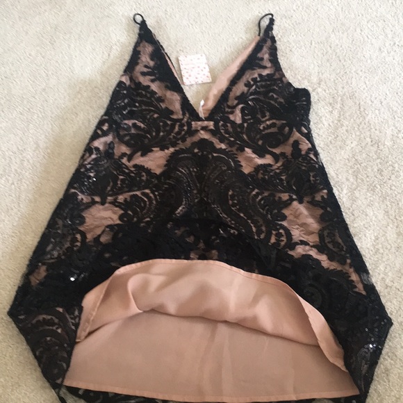 NWT Free People Black lace tip Size 2 - Picture 5 of 8